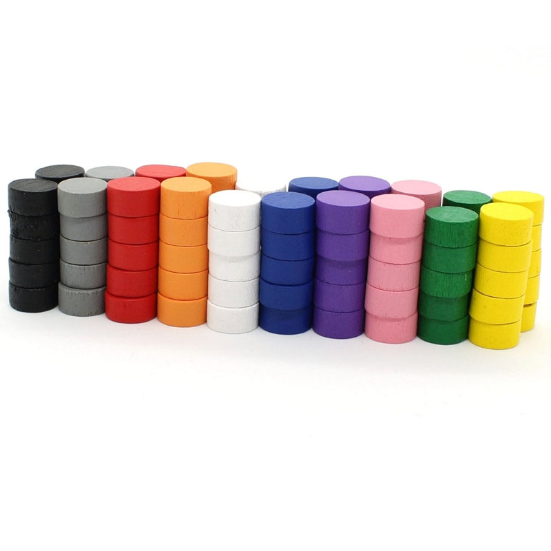 Board Game With Chips - 10MM Game Discs token 10/50/100/200/500PCS Wooden