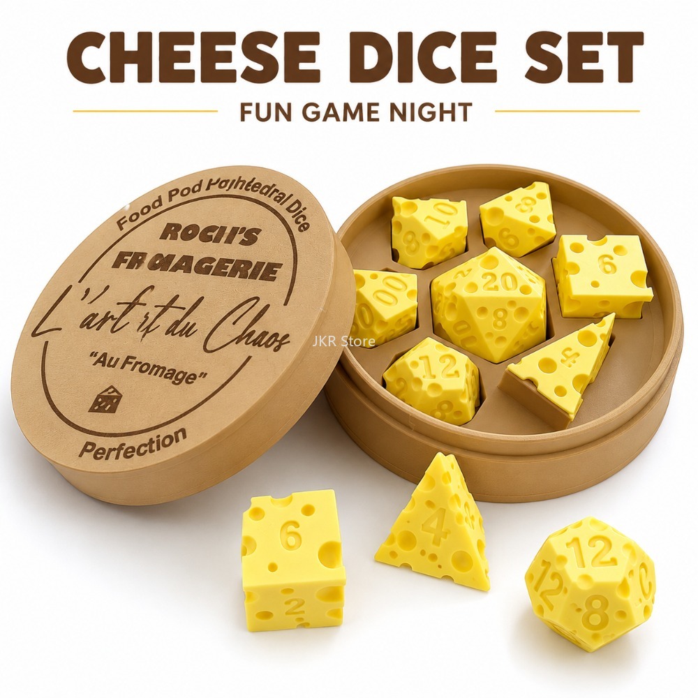 Irregular Cheese Dice Box Orna - đánh giá và giá Board Game Organization