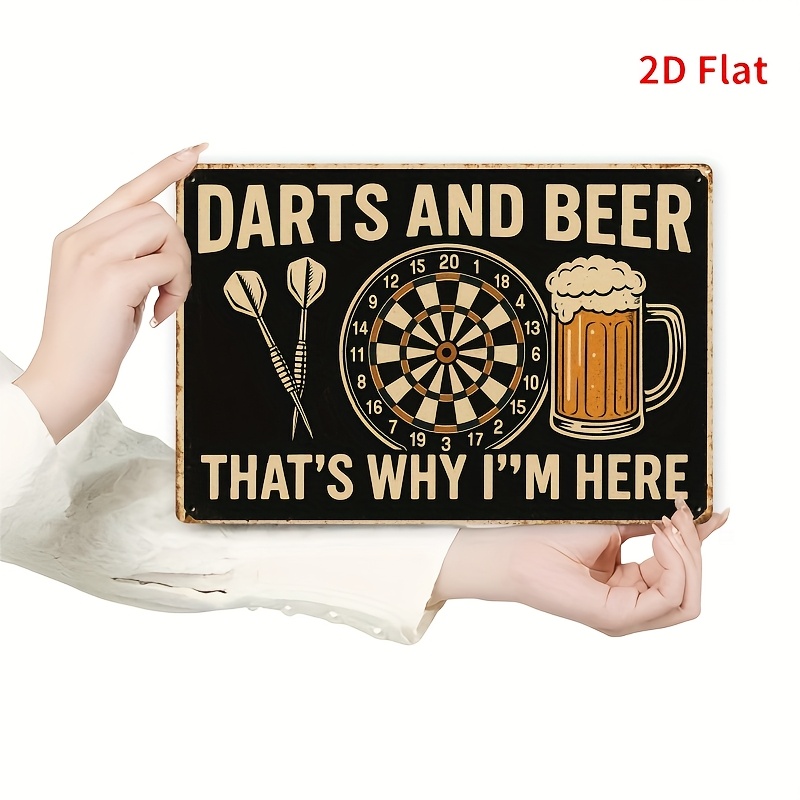 Tin Sign - Darts Board Beer Mu - đánh giá và giá Board Game Quote