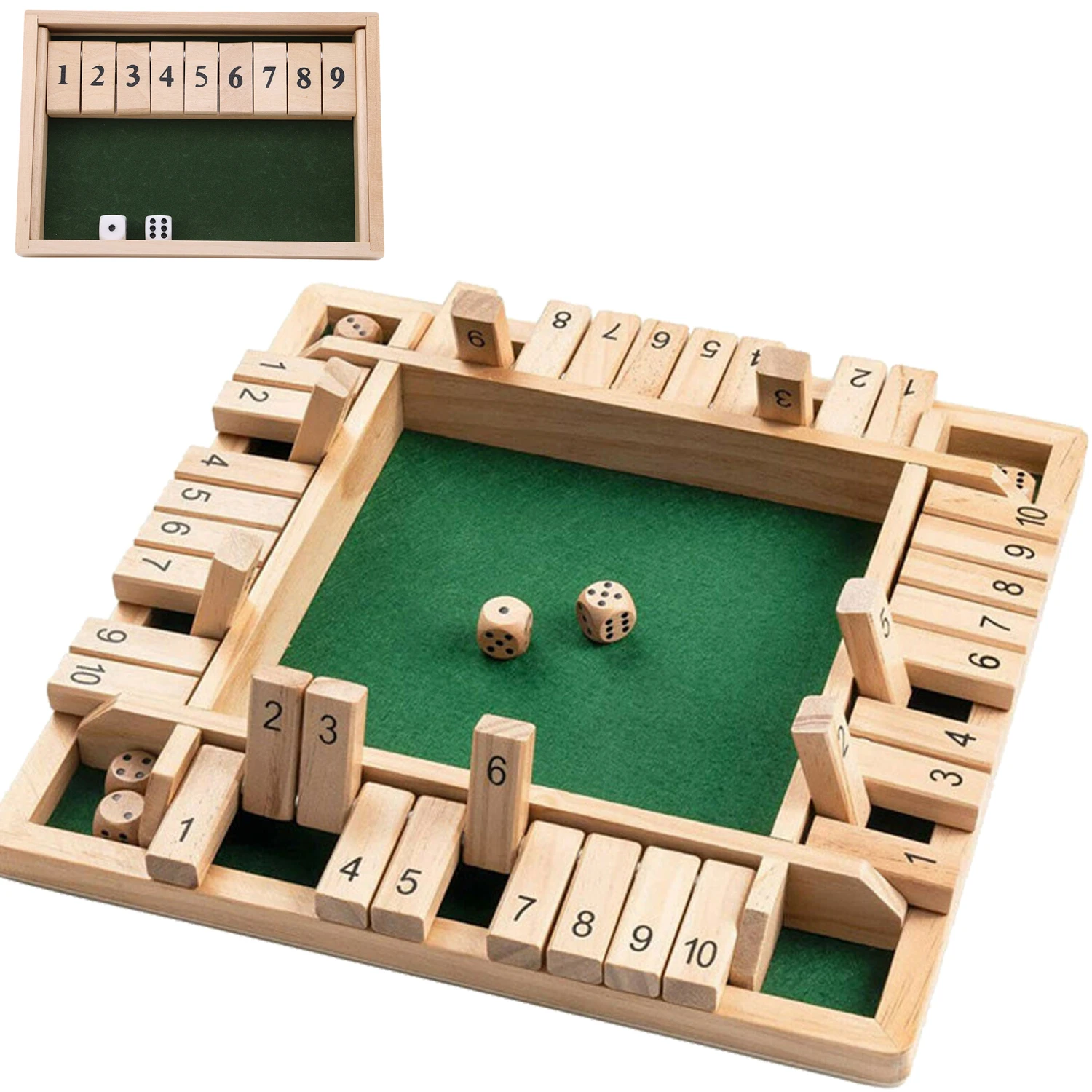 2-4 Player Wooden Math Flaps & - đánh giá và giá Board Game Instruction