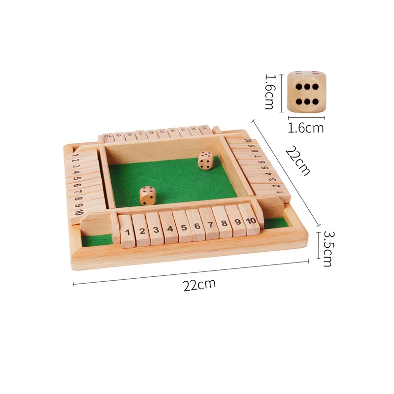 2-4 Player Wooden Math Flaps & - đánh giá và giá Board Game Instruction