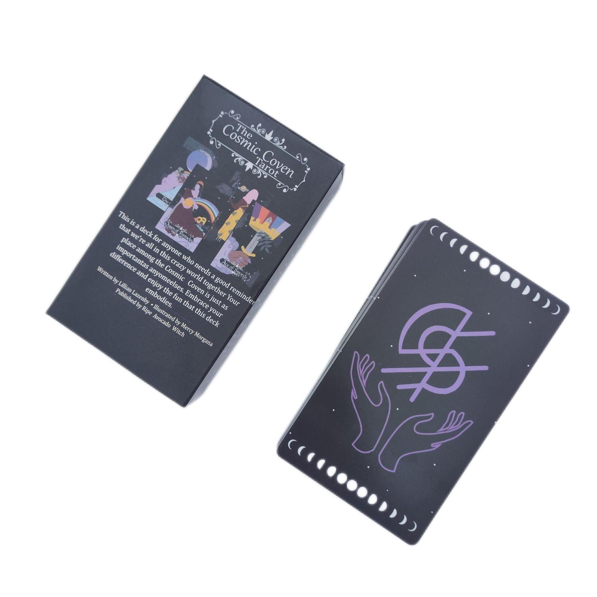 12x7cm The Cosmic Coven Tarot  - đánh giá và giá Board Game Instruction