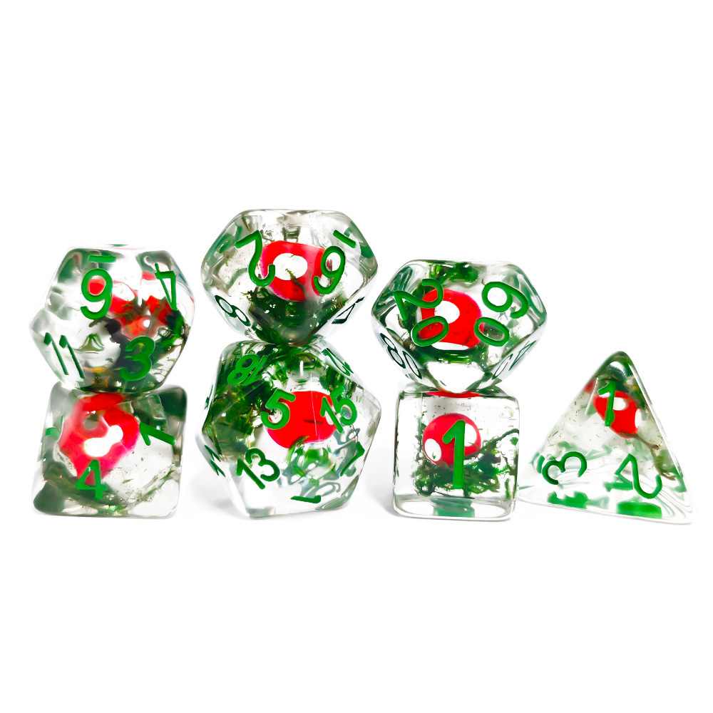 7Pcs/Set DND Dice Transparent  - đánh giá và giá Board Game Rpg