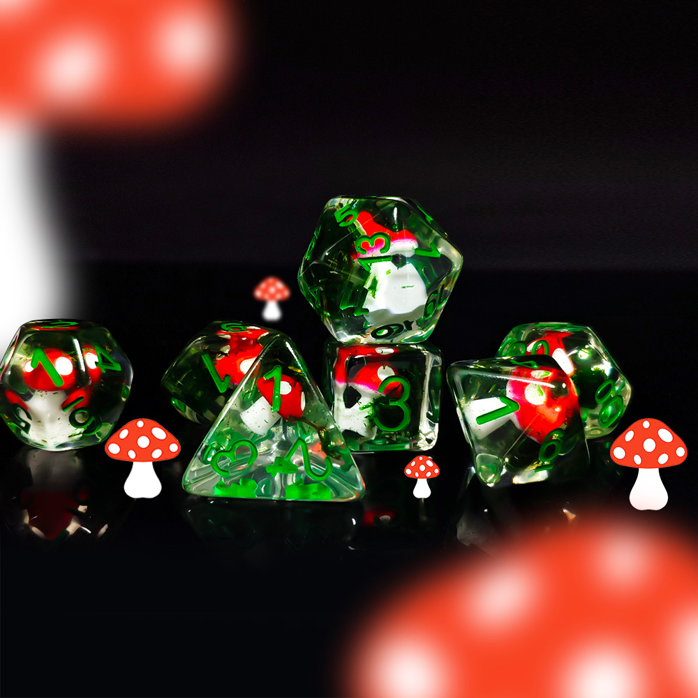 7Pcs/Set DND Dice Transparent  - đánh giá và giá Board Game Rpg