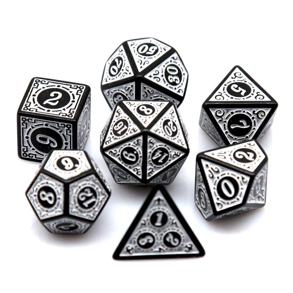 7Pcs/set Multi-color Window Di - đánh giá và giá Board Game Rpg