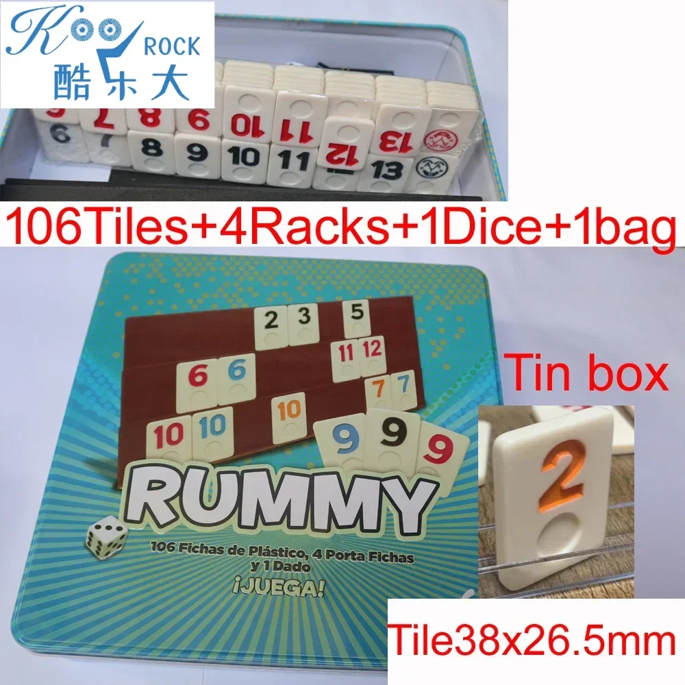 106 Tiles Digital Rummy with 4 - đánh giá và giá Board Game Instruction