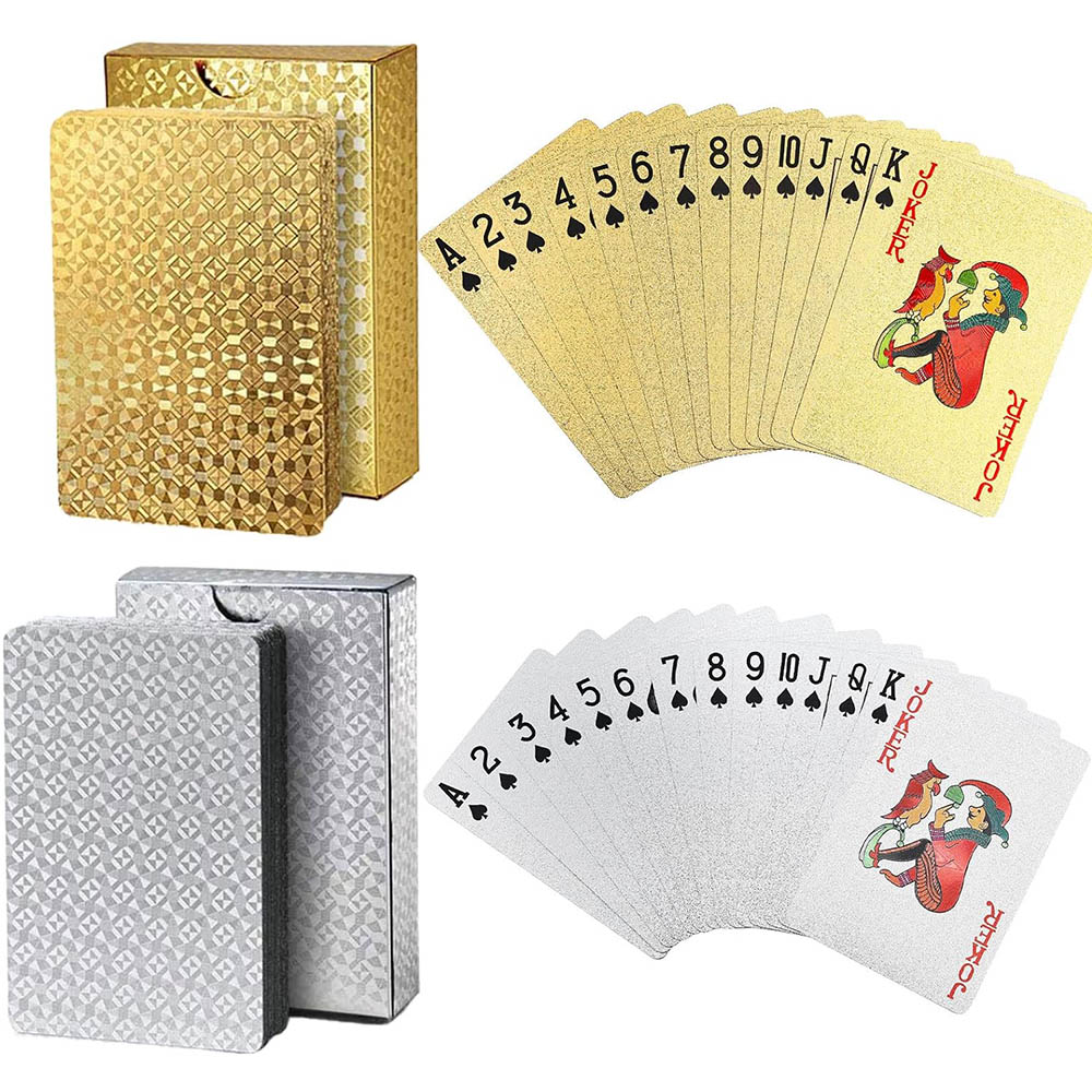 Playing Cards Waterproof Gold  - đánh giá và giá Board Game Illustration