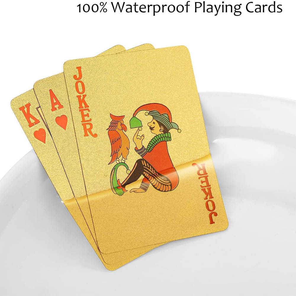 Playing Cards Waterproof Gold  - đánh giá và giá Board Game Illustration