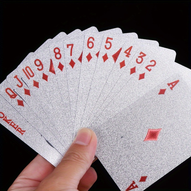 Silver Foil Playing Cards Poke - đánh giá và giá Board Game Illustration